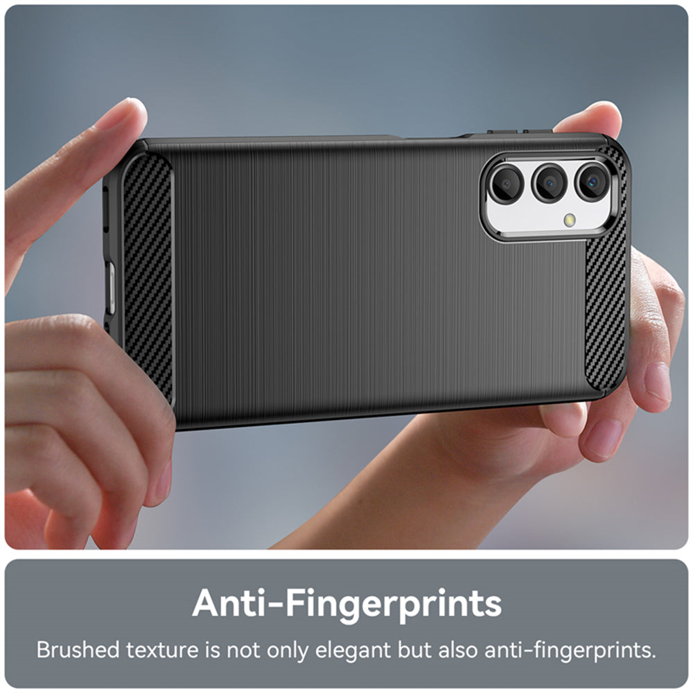 Hülle für Samsung Galaxy A05s A057, Techsuit, Carbon, Schwarz