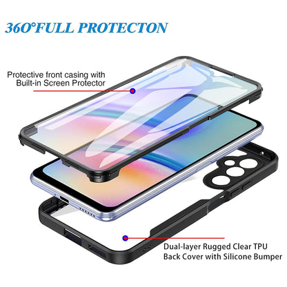 Case for Samsung Galaxy A05s A057, Techsuit, ColorVerse 360, Black