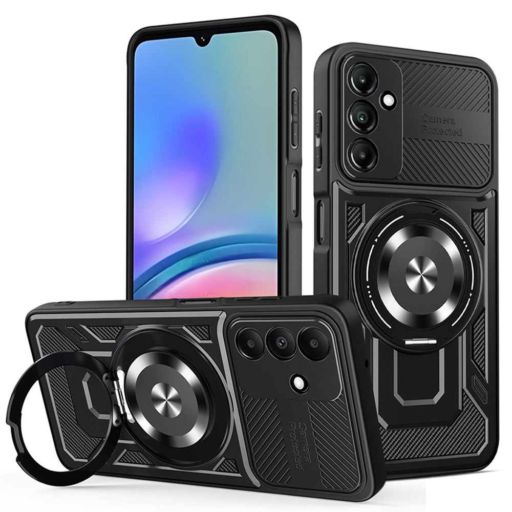 Hülle für Samsung Galaxy A05s A057, Techsuit, RuggedCam, Schwarz