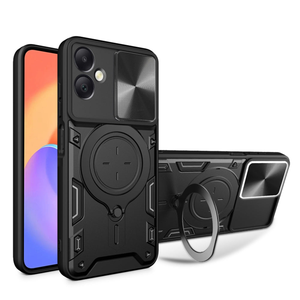 Case for Samsung Galaxy A06 A065, Techsuit, CamGuard Pro, Black