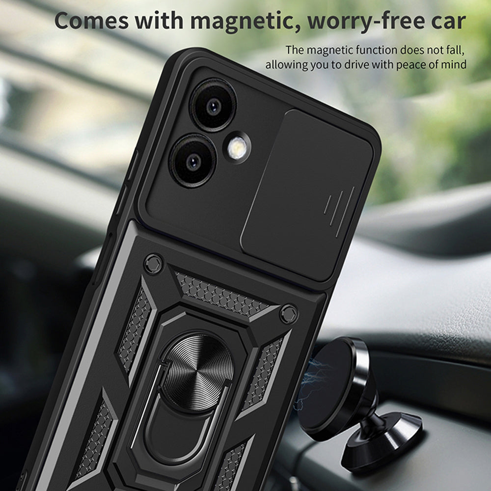 Case for Samsung Galaxy A06 A065, Techsuit, CamShield, Black