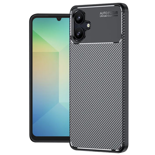 Hülle für Samsung Galaxy A06 A065, Techsuit, CarbonFiber, Schwarz
