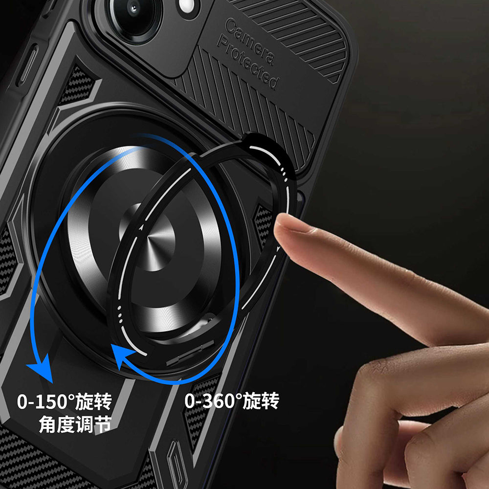 Hülle für Samsung Galaxy A06 A065, Techsuit, RuggedCam, Blau