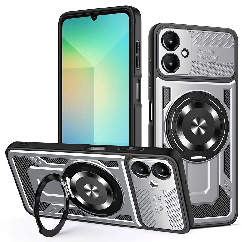 Hülle für Samsung Galaxy A06 A065, Techsuit, RuggedCam, Grau