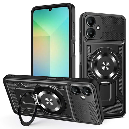 Hülle für Samsung Galaxy A06 A065, Techsuit, RuggedCam, Schwarz