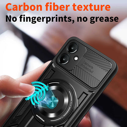 Hülle für Samsung Galaxy A06 A065, Techsuit, RuggedCam, Schwarz