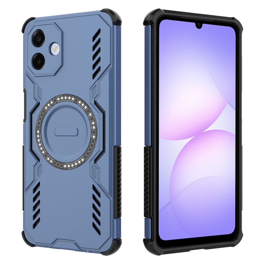 MagSafe-Hülle für Samsung Galaxy A07 4G A075, Techsuit, ArmorMag, Blau