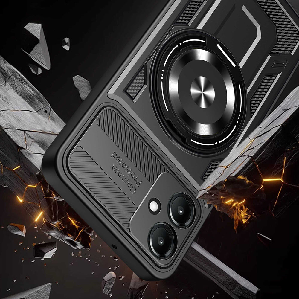 Hülle für Samsung Galaxy A07 4G A075, Techsuit, RuggedCam, Blau