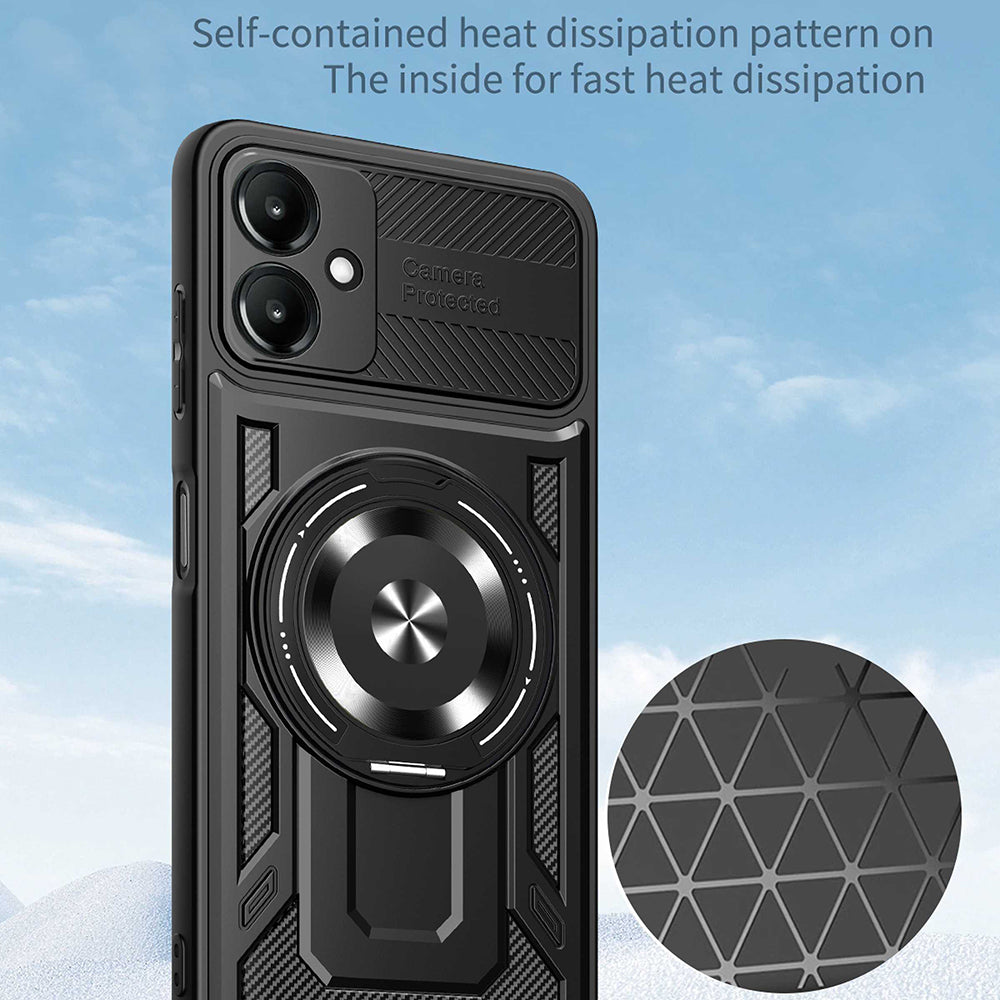 Hülle für Samsung Galaxy A07 4G A075, Techsuit, RuggedCam, Blau