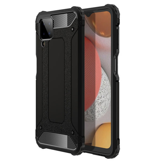 Hülle für Samsung Galaxy A12 Nacho A127 / A12 A125, Techsuit, Hybrid Armor, Schwarz