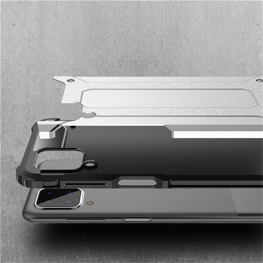 Hülle für Samsung Galaxy A12 Nacho A127 / A12 A125, Techsuit, Hybrid Armor, Schwarz