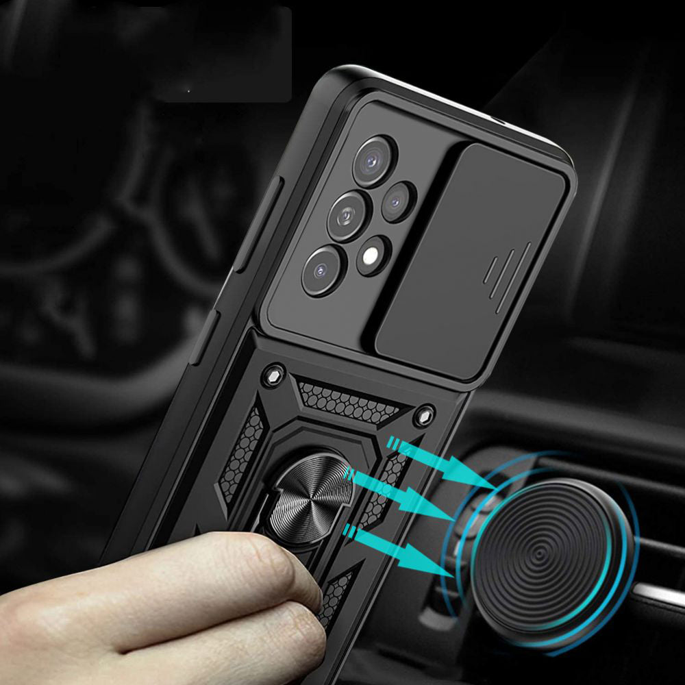 Hülle für Samsung Galaxy A13 A135, Techsuit, CamShield, Schwarz
