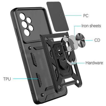 Hülle für Samsung Galaxy A13 A135, Techsuit, CamShield, Schwarz