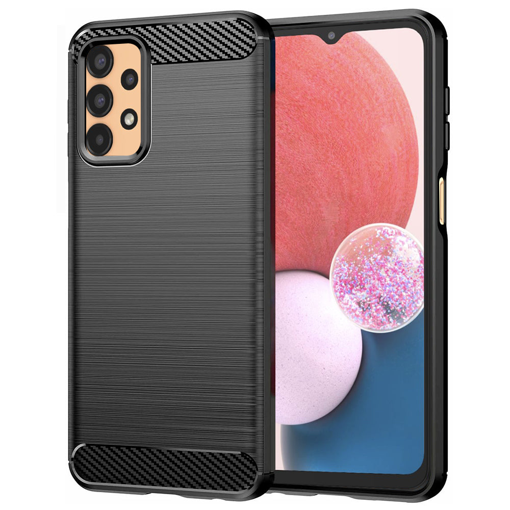 Hülle für Samsung Galaxy A13 A135, Techsuit, Carbon, Schwarz