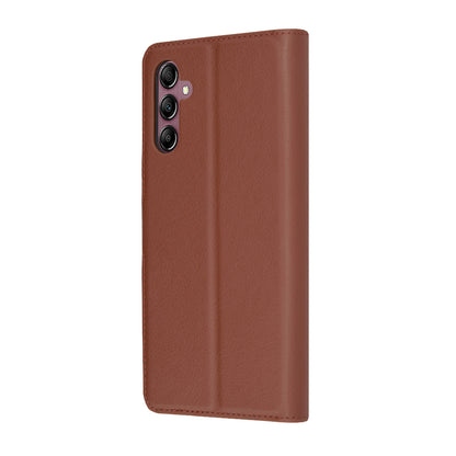 Hülle für Samsung Galaxy A14 A145 / A14 5G A146, Techsuit, Leder-Folio, Braun