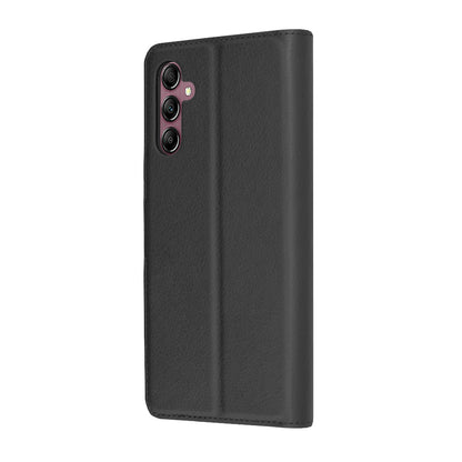 Hülle für Samsung Galaxy A14 A145 / A14 5G A146, Techsuit, Leder-Folio, Schwarz