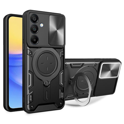 Hülle für Samsung Galaxy A15 5G A156 / A15 A155, Techsuit, CamGuard Pro, Schwarz