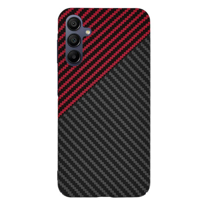 Hülle für Samsung Galaxy A15 5G A156 / A15 A155, Techsuit, Carbonite FiberShell, Schwarz Rot