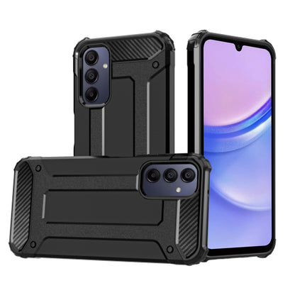 Hülle für Samsung Galaxy A15 5G A156 / A15 A155, Techsuit, Hybrid Armor, Schwarz