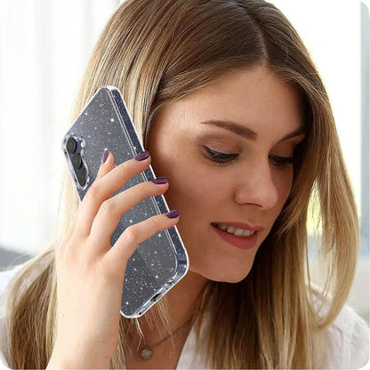 Hülle für Samsung Galaxy A15 5G A156 / A15 A155, Techsuit, SparkleSkin, Transparent