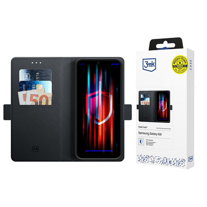 Hülle für Samsung Galaxy A16 5G A166 / A16 4G A165, 3MK, Wallet, Schwarz