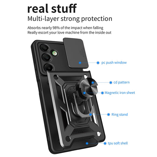 Hülle für Samsung Galaxy A16 5G A166 / A16 4G A165, Techsuit, CamShield, Blau