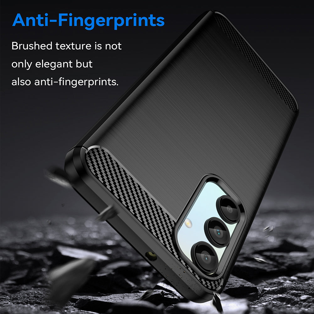 Hülle für Samsung Galaxy A16 5G A166 / A16 4G A165, Techsuit, Carbon, Schwarz