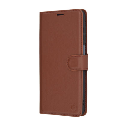 Hülle für Samsung Galaxy A16 5G A166 / A16 4G A165, Techsuit, Leder-Folio, Braun