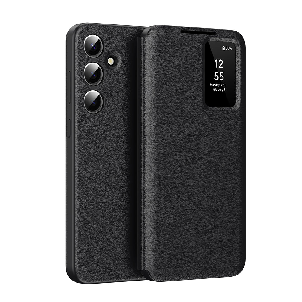 Hülle für Samsung Galaxy A16 5G A166 / A16 4G A165, Techsuit, SmartView, Schwarz