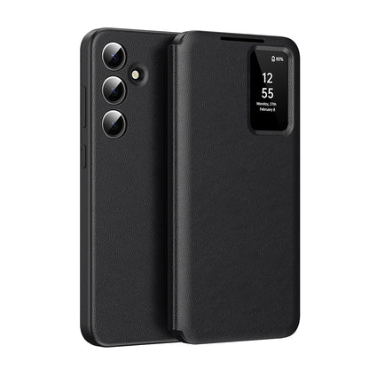 Hülle für Samsung Galaxy A16 5G A166 / A16 4G A165, Techsuit, SmartView, Schwarz