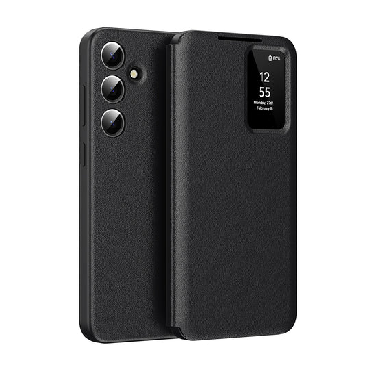 Hülle für Samsung Galaxy A16 5G A166 / A16 4G A165, Techsuit, SmartView, Schwarz