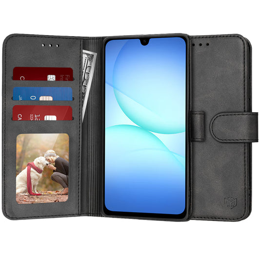 Hülle für Samsung Galaxy A17 5G, Techsuit, Diary Book, Schwarz