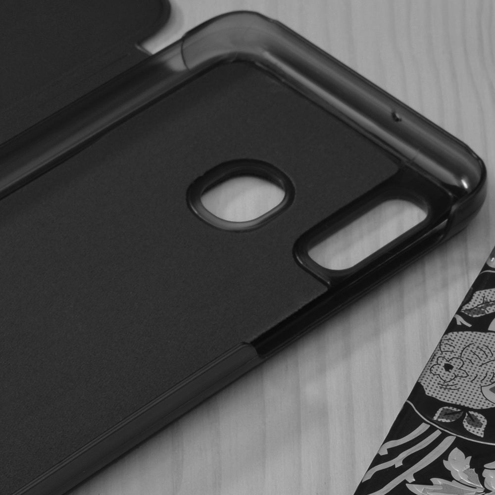 Hülle für Samsung Galaxy A20e A202, Techsuit, eFold, Schwarz