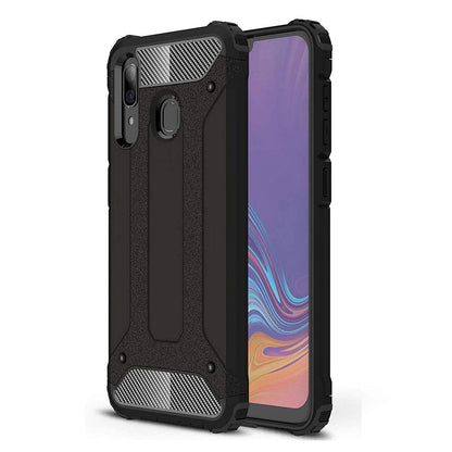 Hülle für Samsung Galaxy A20e A202, Techsuit, Hybrid Armor, Schwarz