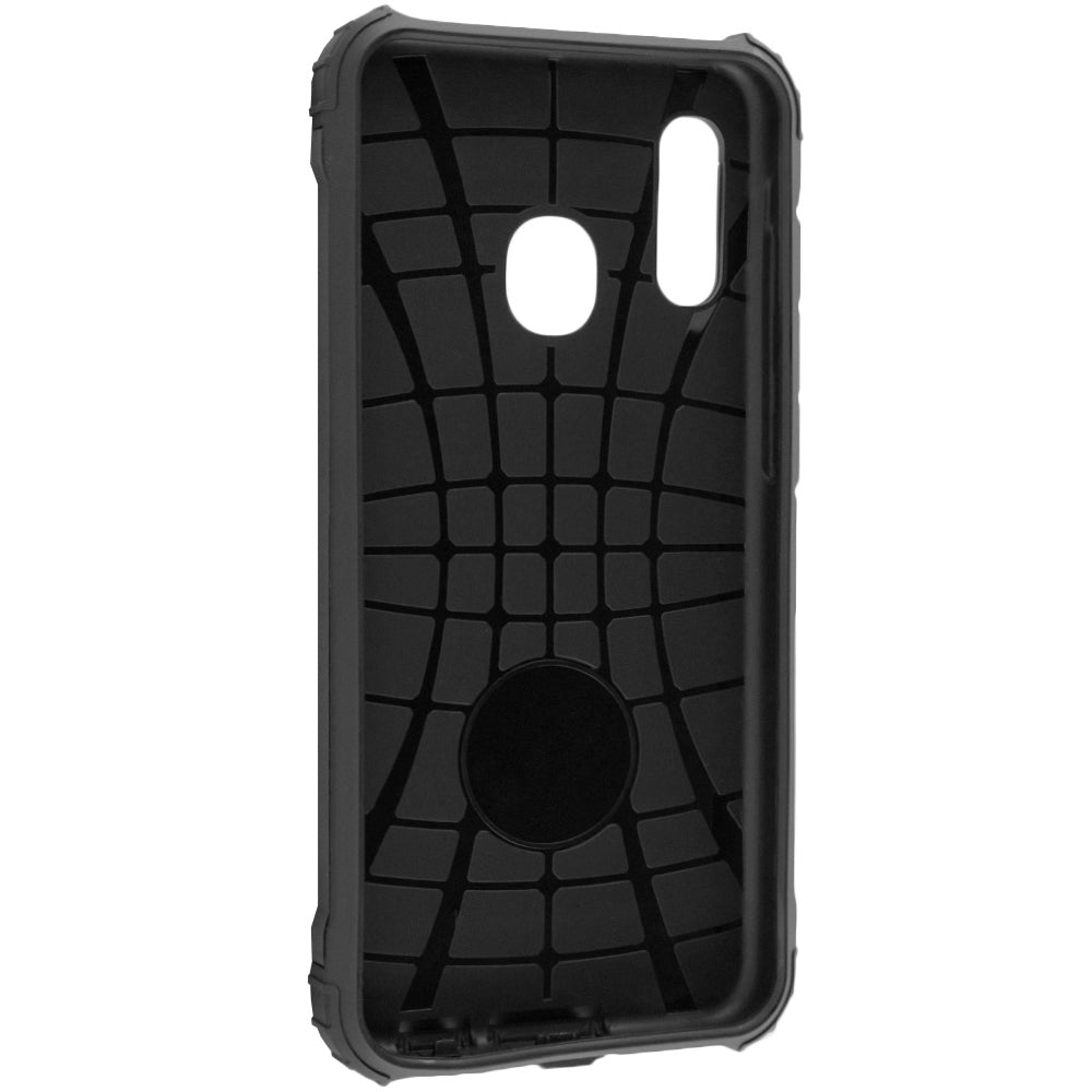 Hülle für Samsung Galaxy A20e A202, Techsuit, Hybrid Armor, Schwarz