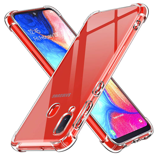 Hülle für Samsung Galaxy A20e A202, Techsuit, stoßfest klar, transparent