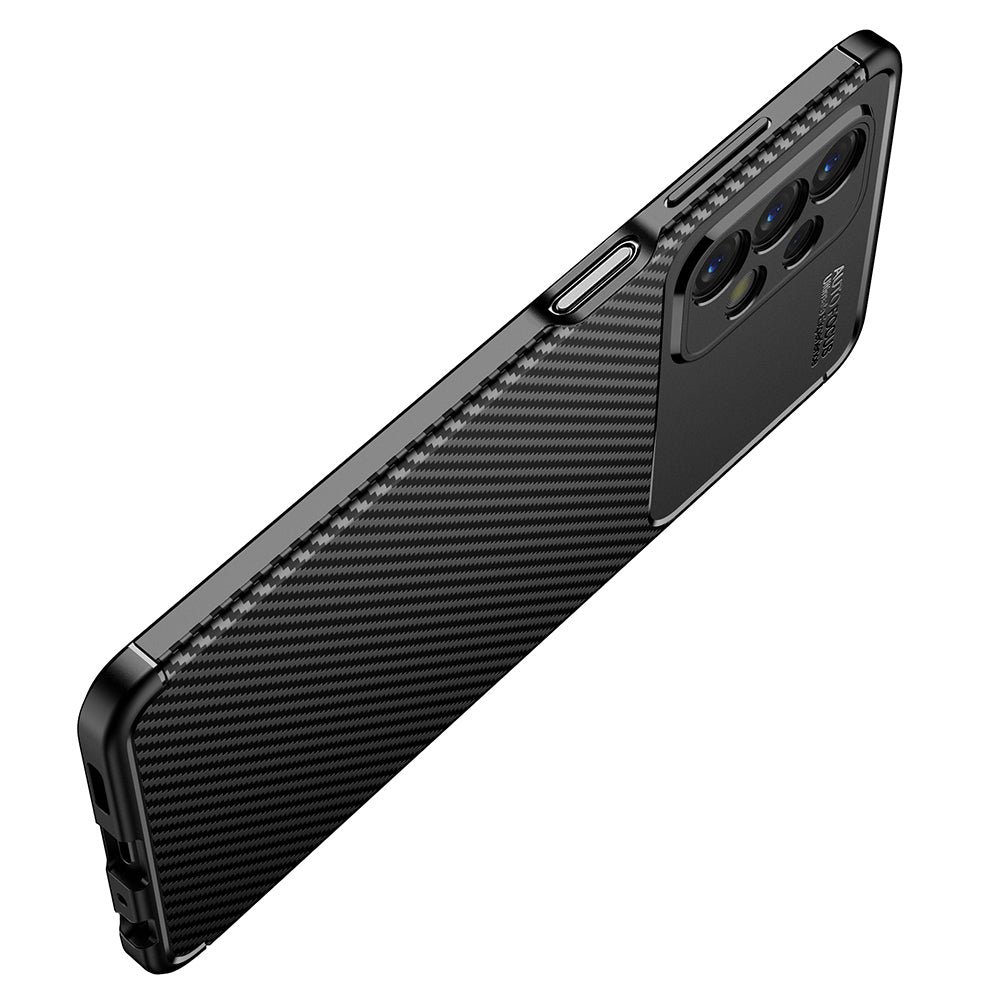 Hülle für Samsung Galaxy A23 5G A236 / A23 A235, Techsuit, CarbonFiber, Schwarz