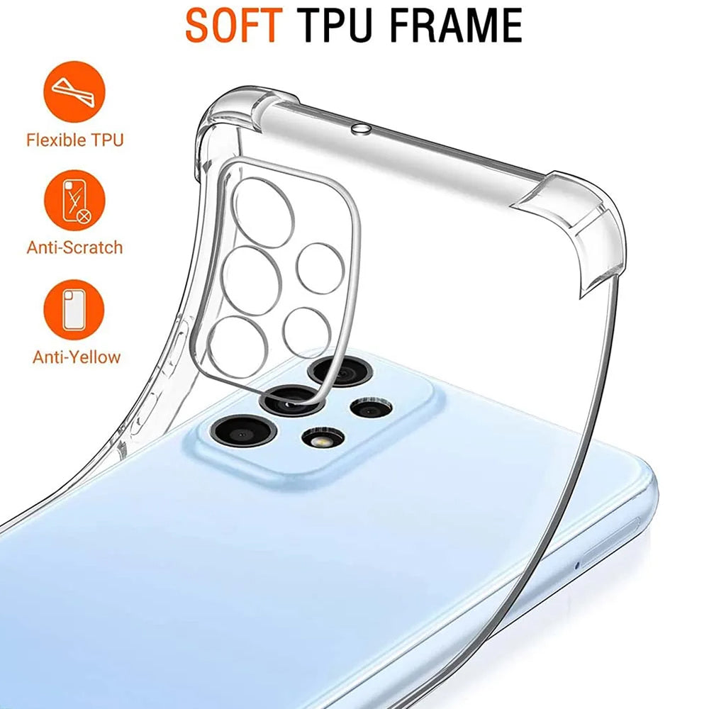 Hülle für Samsung Galaxy A23 5G A236 / A23 A235, Techsuit, stoßfest klar, transparent