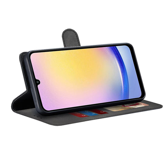 Hülle für Samsung Galaxy A25 A256, Techsuit, Diary Book, Schwarz