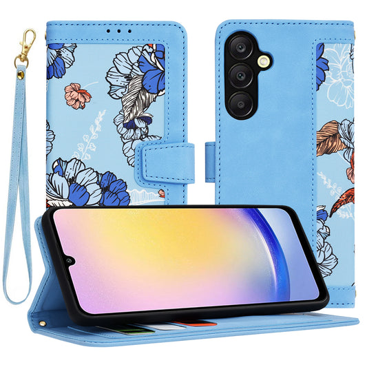 Hülle für Samsung Galaxy A25 A256, Techsuit, FlipCraft, Blau