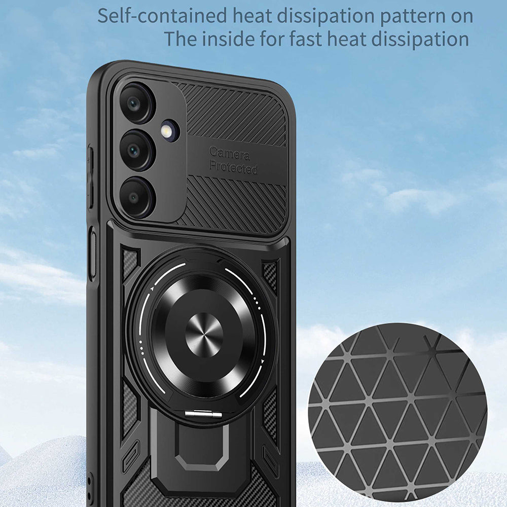 Hülle für Samsung Galaxy A25 A256, Techsuit, RuggedCam, Lila