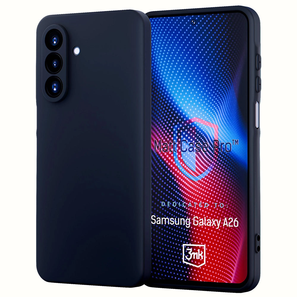Hülle für Samsung Galaxy A26 A266, 3MK, Pro, Matt Schwarz