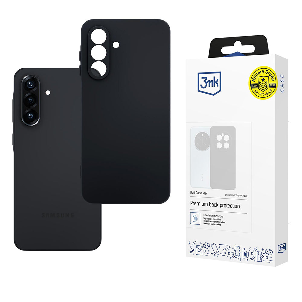 Hülle für Samsung Galaxy A26 A266, 3MK, Pro, Matt Schwarz