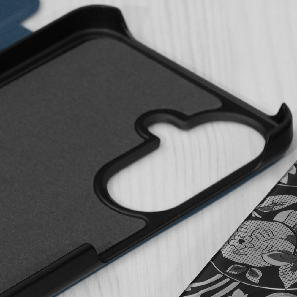 Hülle für Samsung Galaxy A27 5G, Techsuit, eFold New Model, Dunkelblau