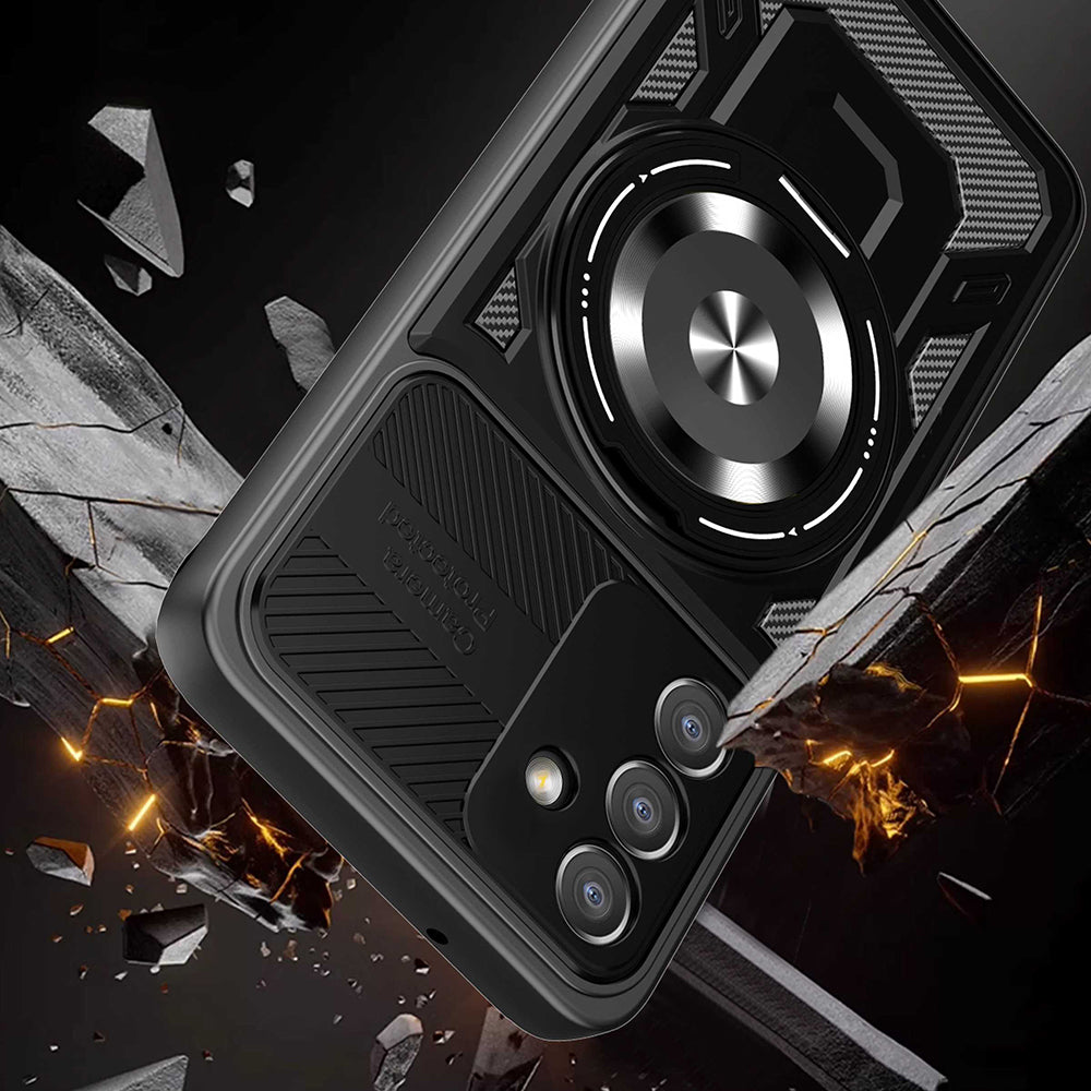 Case for Samsung Galaxy A27 5G, Techsuit, RuggedCam, Black
