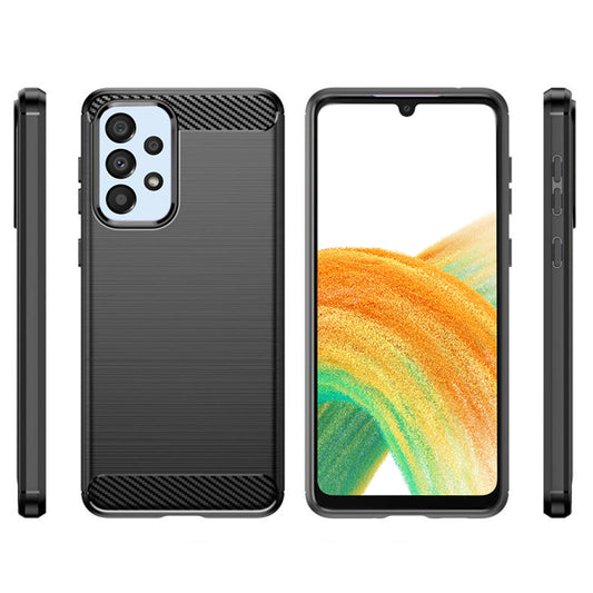 Hülle für Samsung Galaxy A33 5G A336, Techsuit, Carbon, Schwarz