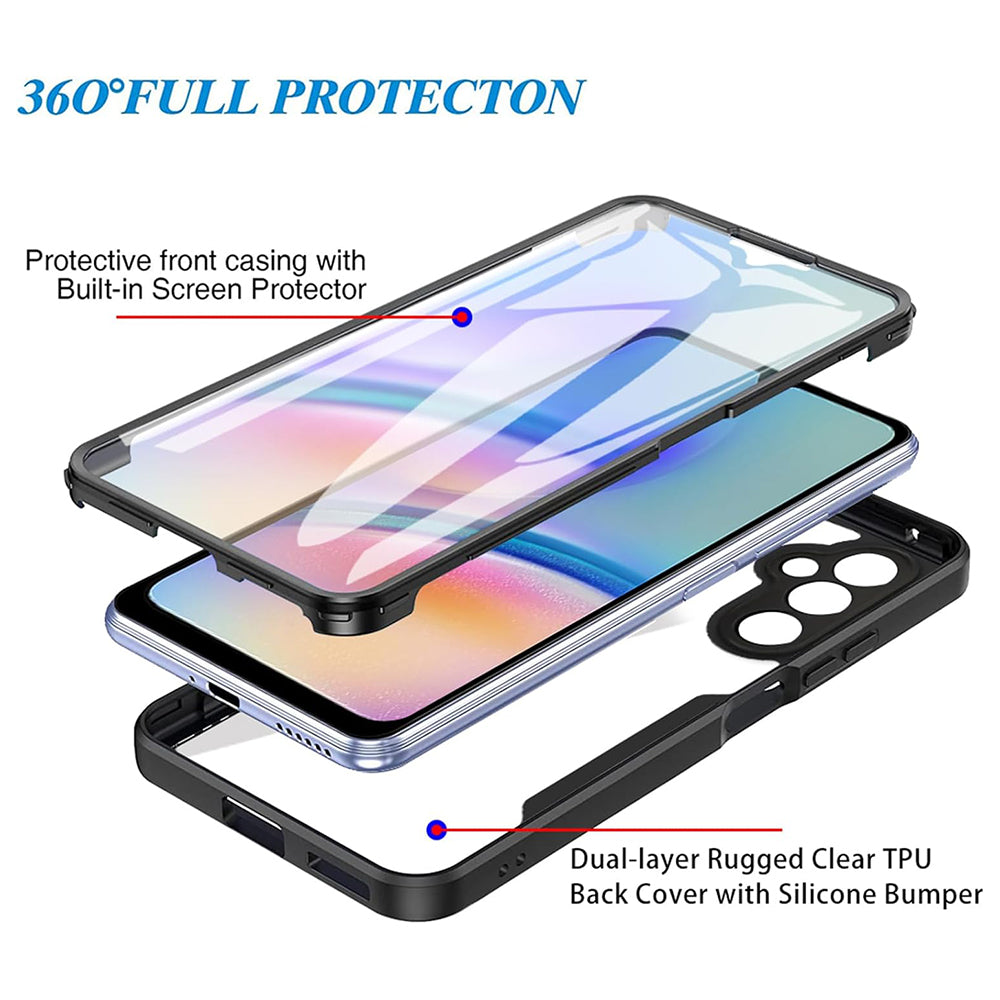 Hülle für Samsung Galaxy A34 A346, Techsuit, ColorVerse 360, Schwarz