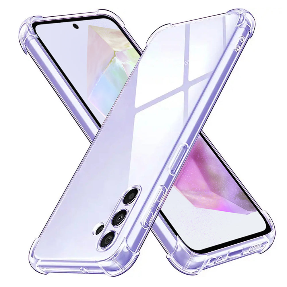 Hülle für Samsung Galaxy A35 5G A356, Techsuit, stoßfest klar, transparent