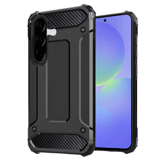 Hülle für Samsung Galaxy A36 A366, Techsuit, Hybrid Armor, Schwarz