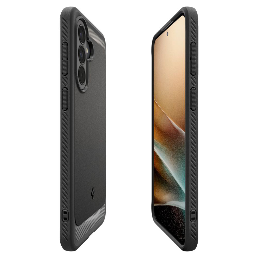 Hülle für Samsung Galaxy A37 5G, Spigen, Rugged Armor, Schwarz ACS09795